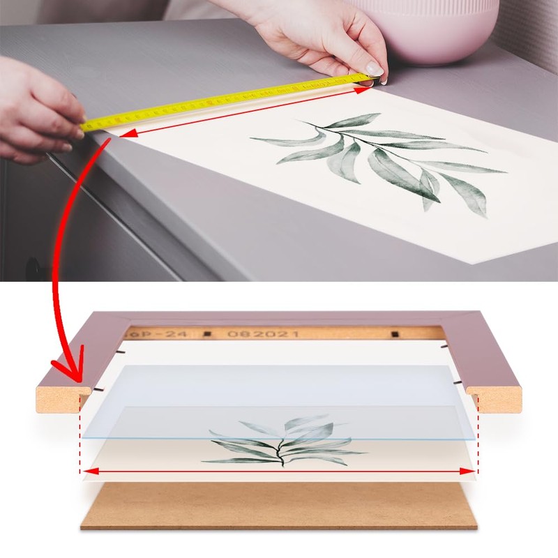 Bildershop-24 Monza Picture Frame in Black High Gloss in 15