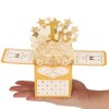 PATIKIL 1 Year Anniversary Card, 3D Pop-Up Greeting Card for