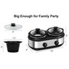 Dual Slow Cooker, Buffet Servers and Warmers with 2 X