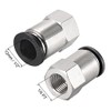 sourcing map Push to Connect Tube Fitting Adapter 12mm Tube