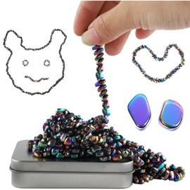 Hamho Magnetic Stones 500 PCS Mini Magnetic Putty Desk Fidget Toys for Adults Magnetic Beads Desk Toys for Office (Colorfully + 2big)