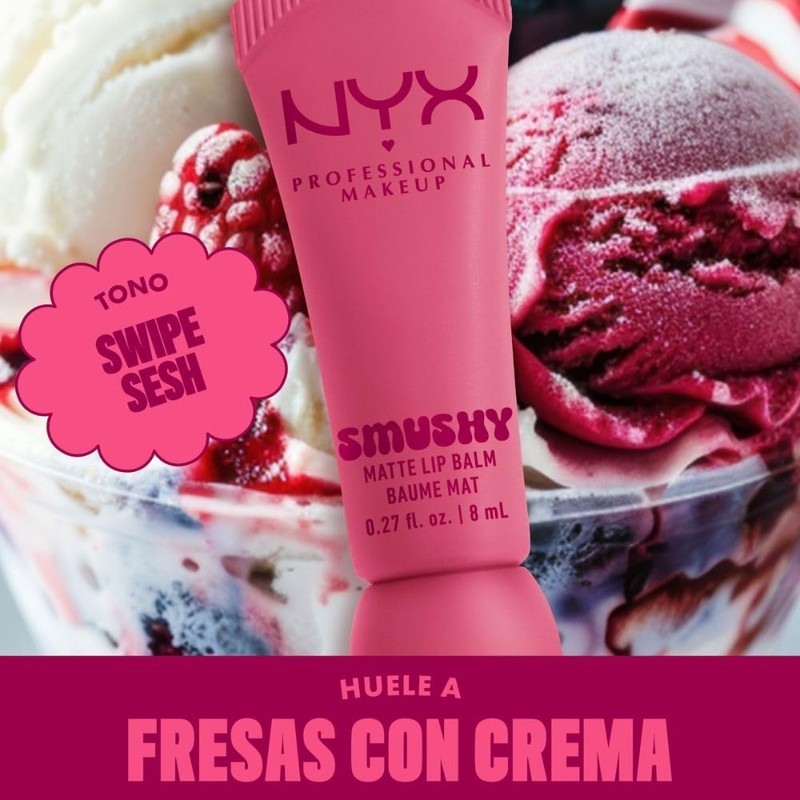NYX Professional Makeup, Smushy Bálsamo de Labios Matte - Tono