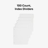 SMEAD 89415 Three-Ring Binder Index Divider, 5-Tab, White (SMD89415)