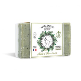 Jabón de Doble Cara con Leche de Burra Orgánica 125 gr | Limpiador | Label Provence Nature (Aceite de Oliva)