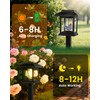 Albelt Solar Pathyway Lights Outdoor, 8 Pack Waterproof Solar Garden