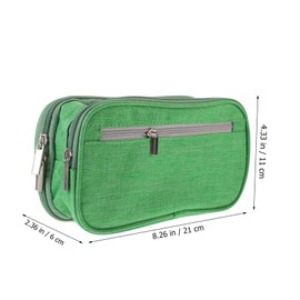 Operitacx federmäppchen stift aufbewahrung stift halter kassenrollen Pin-Box Flip-Stifttasche Beutel Multifunktions-Bleistifttasche Stifttasche mit Reißverschluss Aluminiumlegierung Green