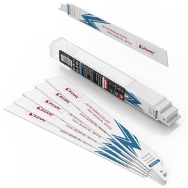 25 Pack 9 inch 14+18 TPI Reciprocating Saw Blades for Auto Dismantling Steel Demon Bi-Metal for 1/16-5/16 Medium Metal R910DM