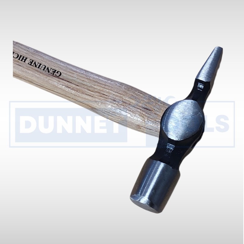 Dunnet Tools Traditional Cross Pein Hammer with Wooden Handle -