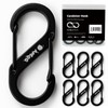 APEGG Carabiner, S-Shaped, Mini Carabiner, High Hardness Aluminum Alloy, Carabiner,