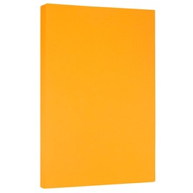 JAM PAPER Legal Colored 24lb Paper - 90 gsm - 8.5 x 14 - Ultra Orange - 100 Sheets/Pack
