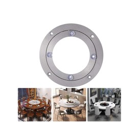 Placa giratoria giratoria Lazy Susan Aleación de aluminio de alta resistencia Rodamiento giratorio Mesa redonda de comedor Mesa giratoria lisa Placa giratoria para caleidoscopios Servicio(6 pulgadas)