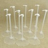 Qlychee 10pcs Transparent Stand Support for Dolls Mini Display Holder