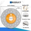 BRSCHNITT Rock Slab Grinding Disc - 4.5 inch Glass Cutter
