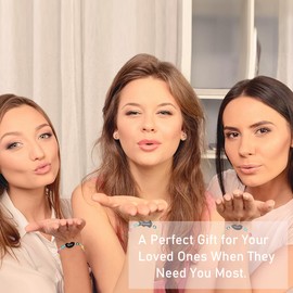 Uloveido 3pcs Best Friends Forever Bracelet Set Evil Eye Beaded Heart Puzzle Matching Bracelets Adjustable Lucky Friendship Gifts for Y4304