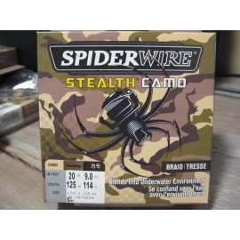 SpiderWire Stealth Camo Braided Fishing Line - 20 LB - 125 Yds - Camo Braid
