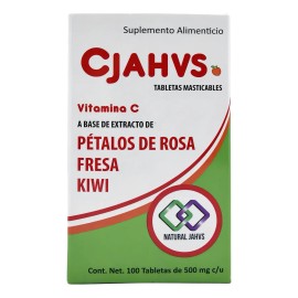 Vitamina Vit 500mg 100 Tabletas Masticables Jahv Sabor Naranja
