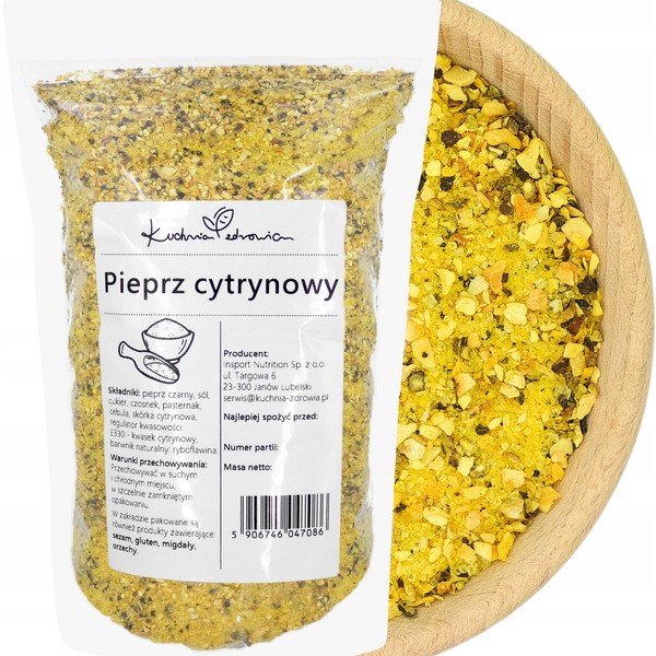 Ground Lemon Pepper, 100 g, Aromatic Spice Mix with Black