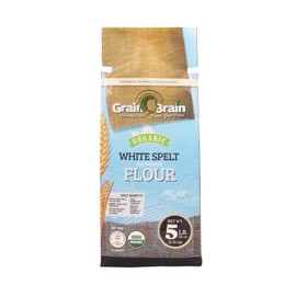 Grain Brain Organic White Spelt Flour (5 LB) All Purpose Flour