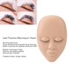 Training Mannequin with Flat Head, for Practising Makeup Eyelashes, Eyelash