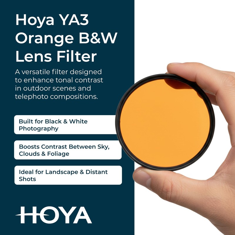 Hoya 58 mm HMC YA3 Round Filter - Orange