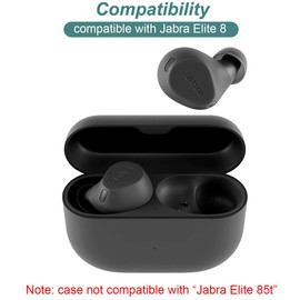 Charging Case for Jabra Elite 8/Elite 8 Active - Replacement Charger Case Cradle Dock for Jabra Elite 8 Earbuds (Black)