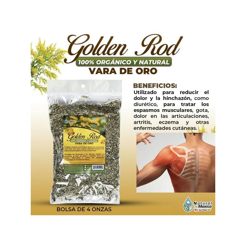 Natural De Mexico Vara de Oro 4 onzas Te Tea
