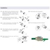 odedo 2 x Keystone CAT 8.1 Socket RJ45 STP Network