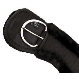 Equinate Western Moon Girth Anatomical with Synthetic Lambskin Short Girth Saddle Girth Western Girth 75 cm Black