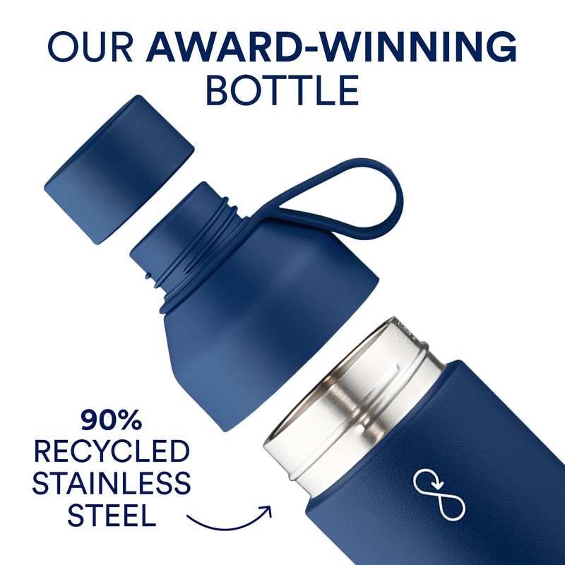Ocean Bottle - Recycled Stainless Steel Drinks Reusable Water Bottle