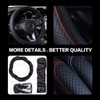 Flaconi Car Steering Wheel Cover,15” Steering Wheel Cover,Microfibre Leather Breathable,Car