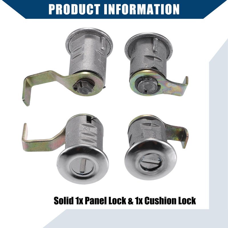 Hihaha Ignition Switch Lock Cylinder Panel Lock Cushion Lock w/Key