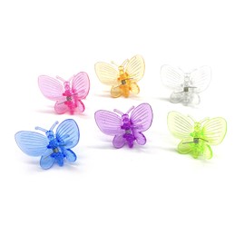 cozyou 30Pcs Colorful Butterfly Plant Clips Orchid Support Clips Garden Plant Vine Flower Clips