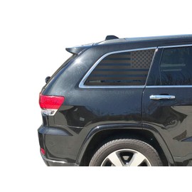 Tactical Decals - American Flag Decal for Jeep Grand Cherokee - 4 door (Matte Black) WK2A