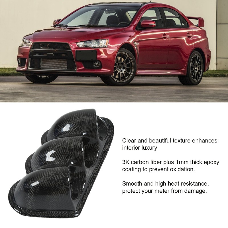 52mm Carbon Fiber Dash Board Triple Gauge Pod Holder Replacement