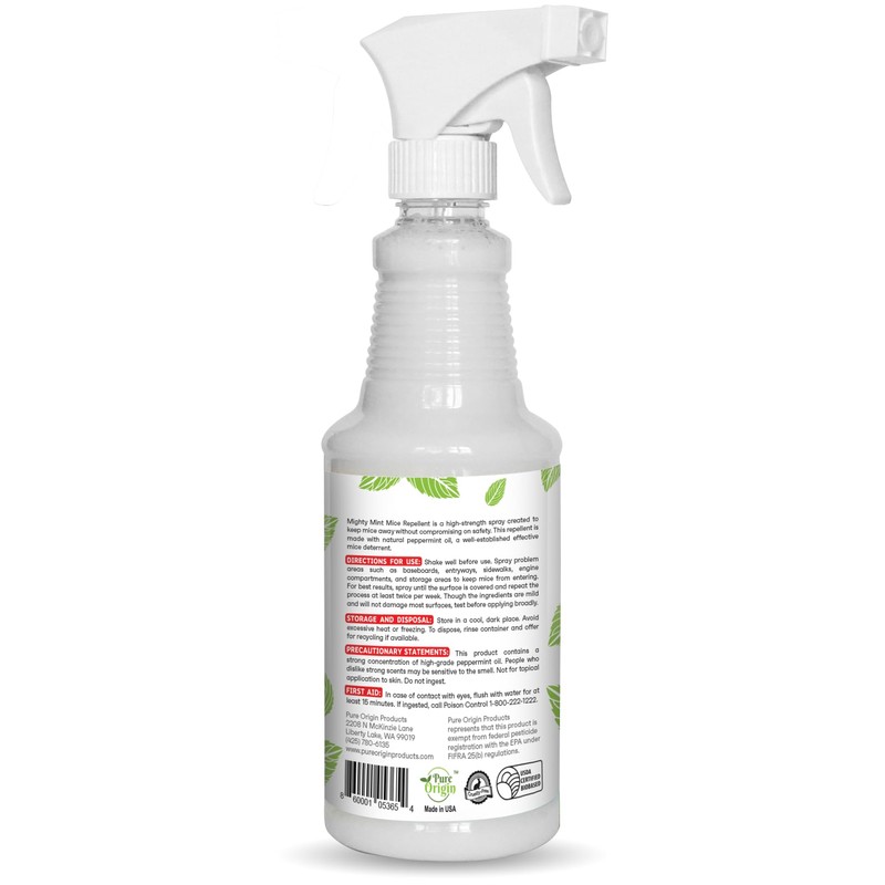 Mighty Mint Peppermint Oil Mouse Repellent Spray – Natural Indoor