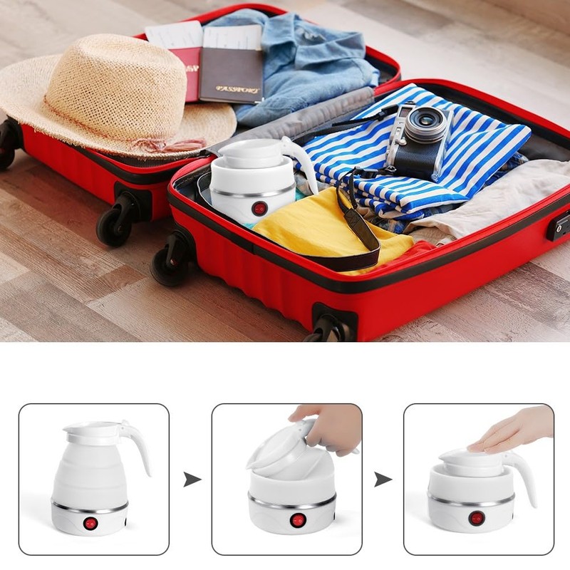 Flintronic Foldable Kettle Water Bottle, White