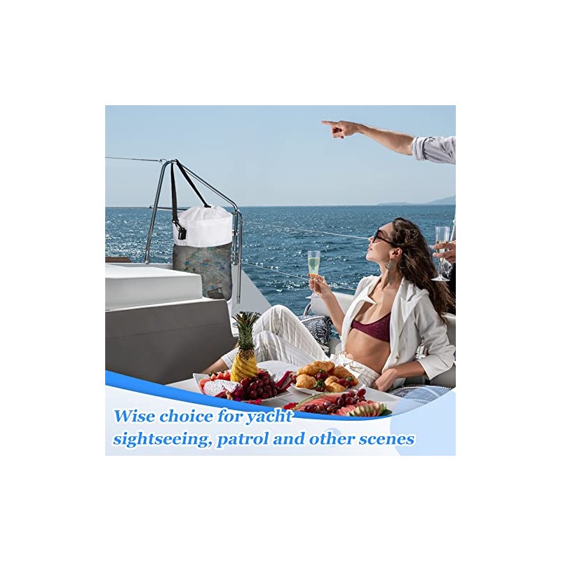 Portable Mesh Trash Bags for Boat and Outdoor Activities