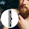 Milageto Mustache Beard Comb Zinc Alloy Compact Travel Friendly,Portable for
