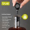 True Locking Bottle Stoppers with Key - Stainless Steel and