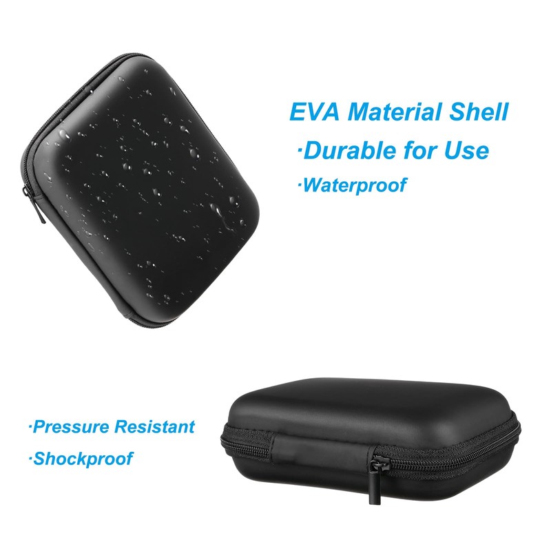 PATIKIL 160x130mm Electronic Notebook Case EVA Hard Waterproof Rectangle Travel