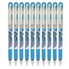 SmoothFlow Ballpoint Pens, BLUE, Fine Point (0.7mm), Pack of 10,