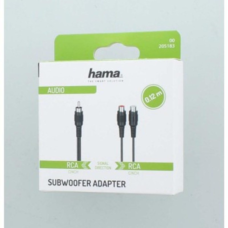 Hama Adaptor 1x RCA Male to 2x RCA Female (RCA,