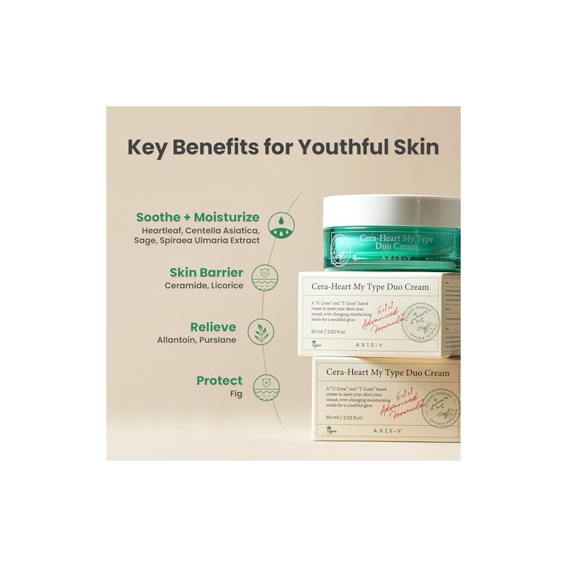 AXIS-Y - Cera-heart my type duo cream - hidratante facial