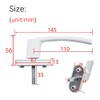 Hsthe Sea 2 x Aluminium Window Handle with Locking Pin