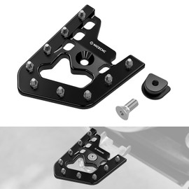 NICECNC Black Foot Brake Pedal Lever Pad Extender Compatible with Yamaha Raptor 700 2013-2024, Raptor 700R 2016-2024, Raptor 700R SE 2013-2016 2018-2024