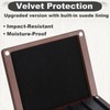 Kmise Wooden Reed Case with Magnetic Closure, Dual-Sided Storage Design,