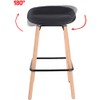 Lorell, LLR68563, Modern Low-Back Stool, 1 Each, Black