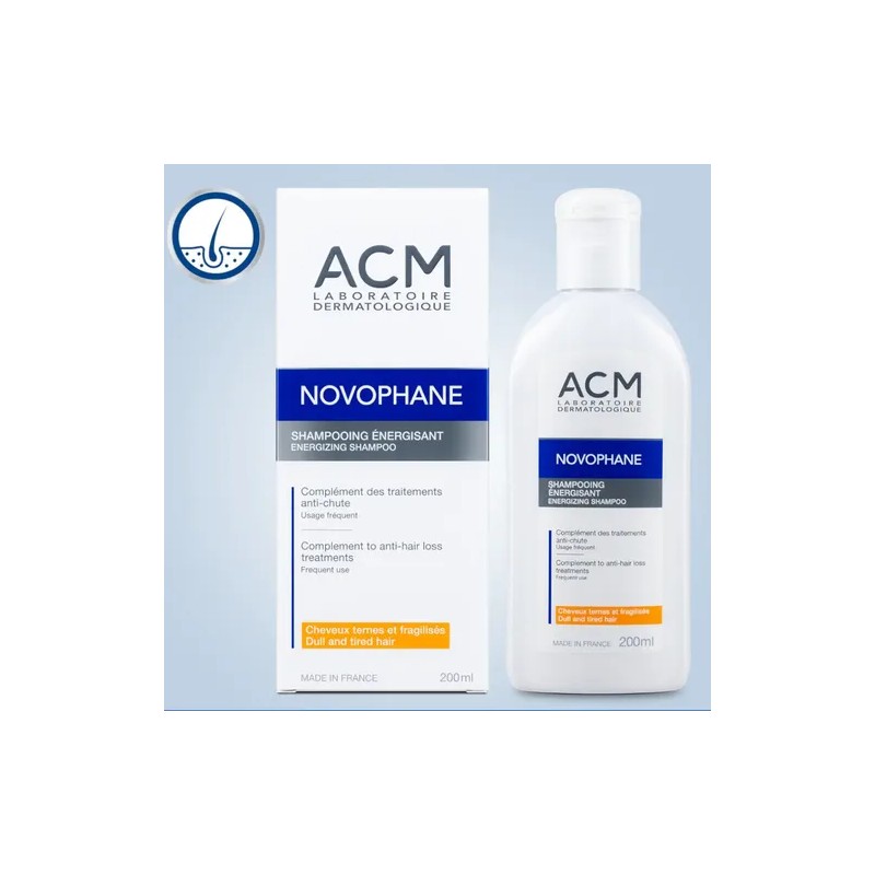 Shampoo Energizante Acm Novophone Fortalece Cabello 200ml