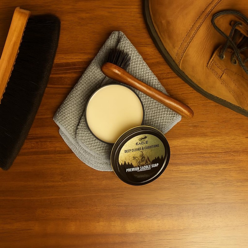 Eagle Saddle Soap for Leather – 3-Piece Saddle Soap Kit