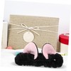Baluue Cute Cat Ears Makeup Headband for Women Plush Animal